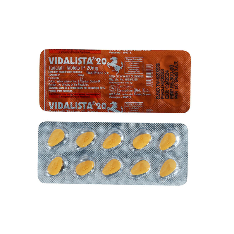 Vidalista 20 мг сіаліс (тадалафіл) - препарат для потужної потенції