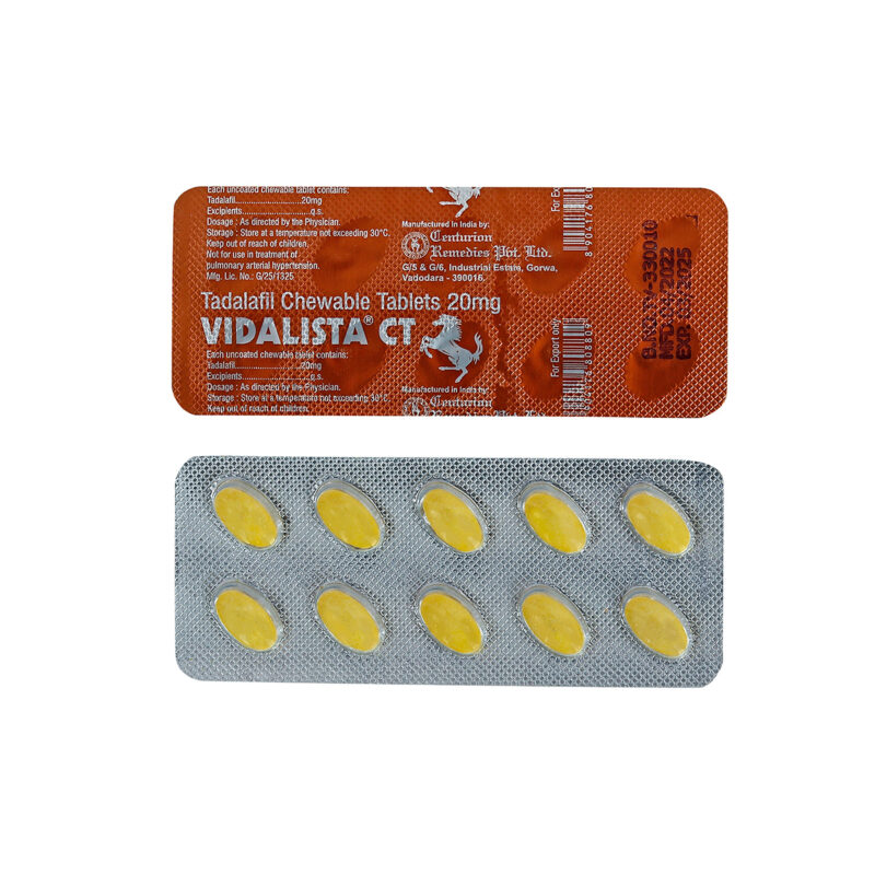 Vidalista CT soft 20 мг капсули жувальні на основі тадалафілу